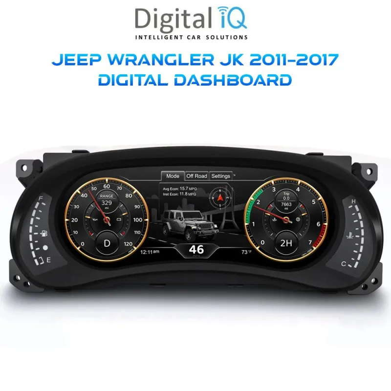 DIGITAL IQ DDD 295_DC (12.3in) DIGITAL CLUSTER for JEEP WRANGLER JK mod. 2011-2017