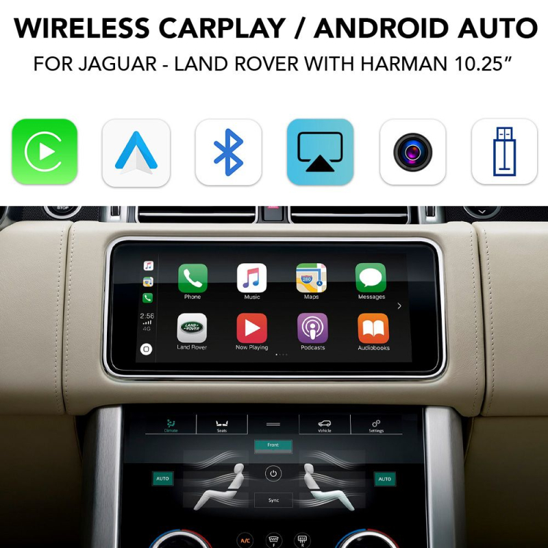 DIGITAL IQ LR 239 CPAA (CARPLAY / ANDROID AUTO BOX for JAGUAR - LAND ROVER mod.2017> with HARMAN 10.25")