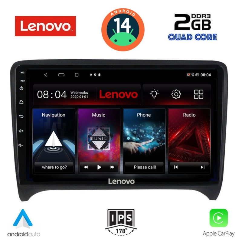 LENOVO LVD 2009_CPA (9inc) MULTIMEDIA TABLET for AUDI TT mod. 2007-2015 LENOVO LVD 2009_CPA (9inc) MULTIMEDIA TABLET for AUDI TT mod. 2007-2015