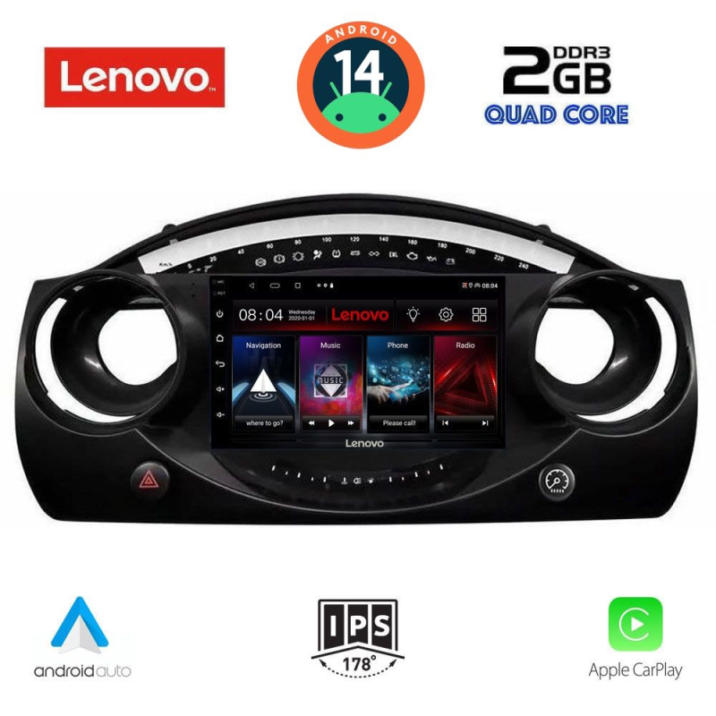 LENOVO LVD 2063_CPA (9inc) MULTIMEDIA TABLET for MINI COOPER (R50-R52-R53) mod. 2000-2006 LENOVO LVD 2063_CPA (9inc) MULTIMEDIA TABLET for MINI COOPER (R50-R52-R53) mod. 2000-2006