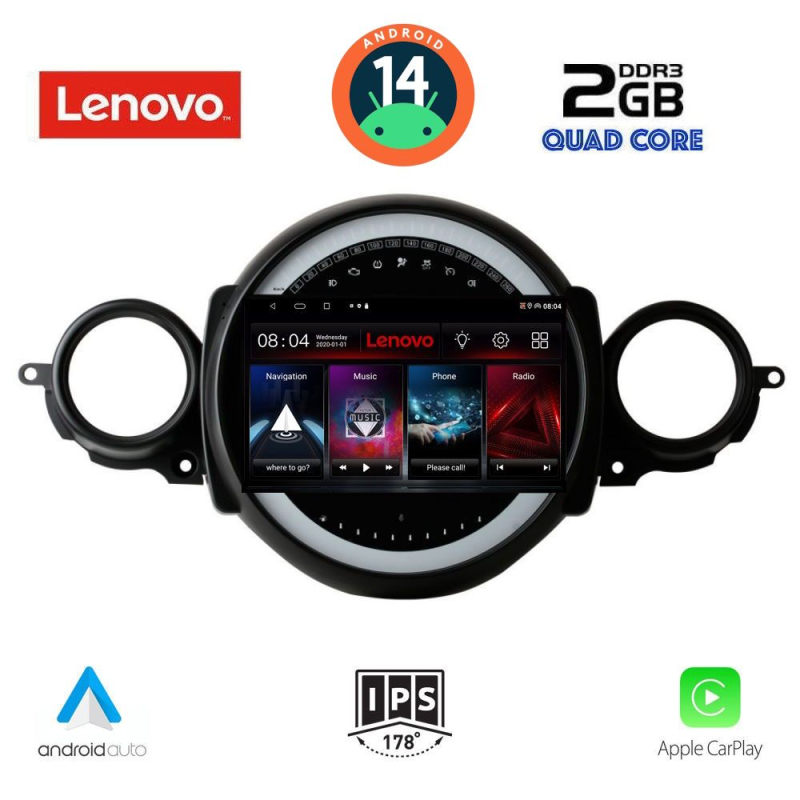 LENOVO LVD 2064_CPA (9inc) MULTIMEDIA TABLET for MINI COOPER (R56-R57) mod. 2006-2014 - CLUBMAN (R55) mod. 2007-2014 LENOVO LVD 2064_CPA (9inc) MULTIMEDIA TABLET for MINI COOPER (R56-R57) mod. 2006-2014 - CLUBMAN (R55) mod. 2007-2014