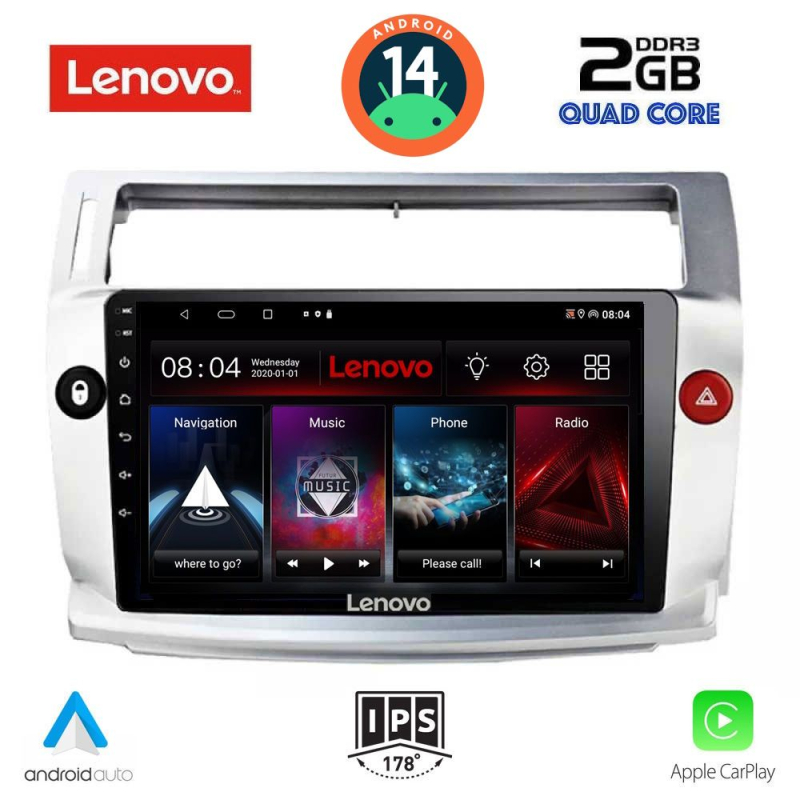 LENOVO LVD 2084_CPA (9inc) MULTIMEDIA TABLET for CITROEN C4 mod. 2004-2011 LENOVO LVD 2084_CPA (9inc) MULTIMEDIA TABLET for CITROEN C4 mod. 2004-2011