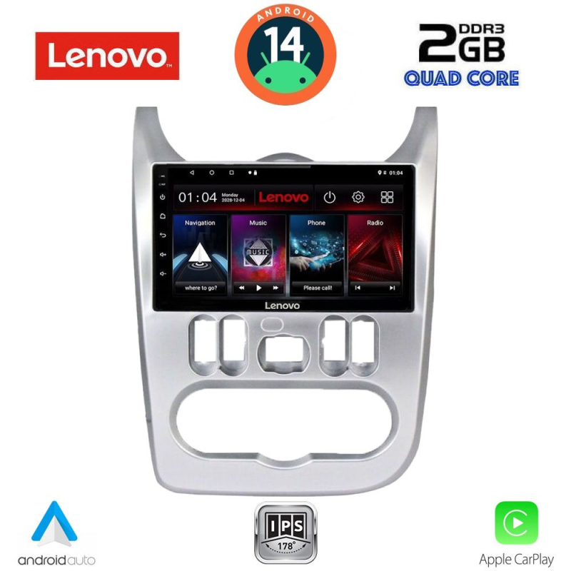 LENOVO LVD 2101SL_CPA (9inc) MULTIMEDIA TABLET for DACIA DUSTER – LOGAN – SANDERO mod. 2006-2012 (SILVER) LENOVO LVD 2101SL_CPA (9inc) MULTIMEDIA TABLET for DACIA DUSTER – LOGAN – SANDERO mod. 2006-2012 (SILVER)