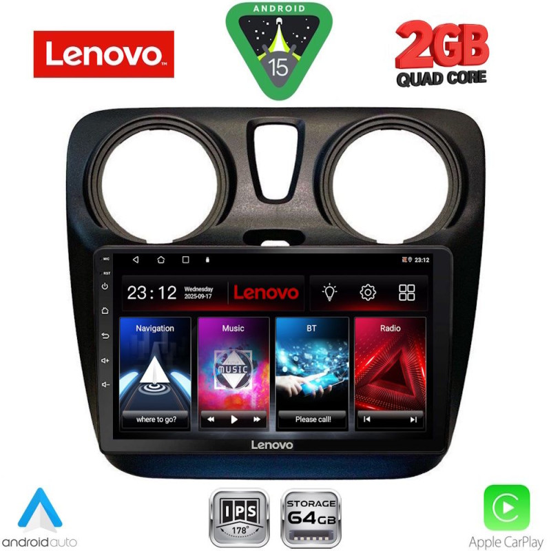LENOVO LVD 2112_CPA (9inc) MULTIMEDIA TABLET for DACIA DOKKER 2012-2025