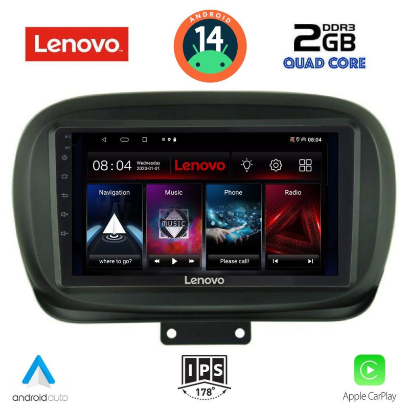 LENOVO LVD 2134_CPA (9inc) MULTIMEDIA TABLET for FIAT 500Χ mod. 2014> LENOVO LVD 2134_CPA (9inc) MULTIMEDIA TABLET for FIAT 500Χ mod. 2014>