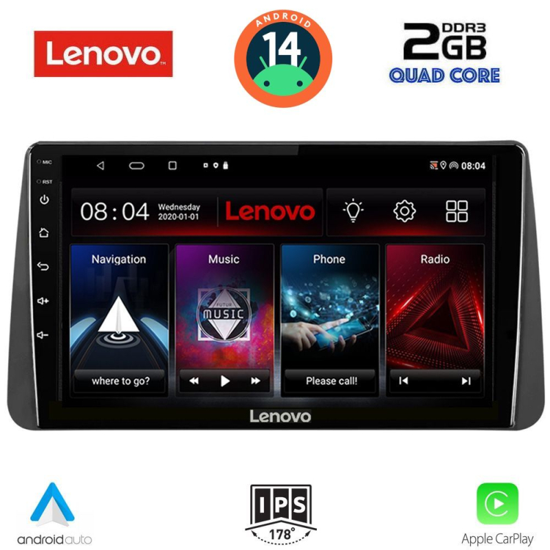 LENOVO LVD 2149_CPA DASH (9inc) MULTIMEDIA TABLET for FIAT TIPO mod. 2018-2023 LENOVO LVD 2149_CPA DASH (9inc) MULTIMEDIA TABLET for FIAT TIPO mod. 2018-2023