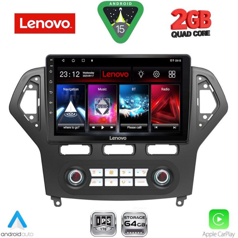 LENOVO LVD 2162_CPA CLIMA (10inc) MULTIMEDIA TABLET for FORD MONDEO mod. 2007-2011