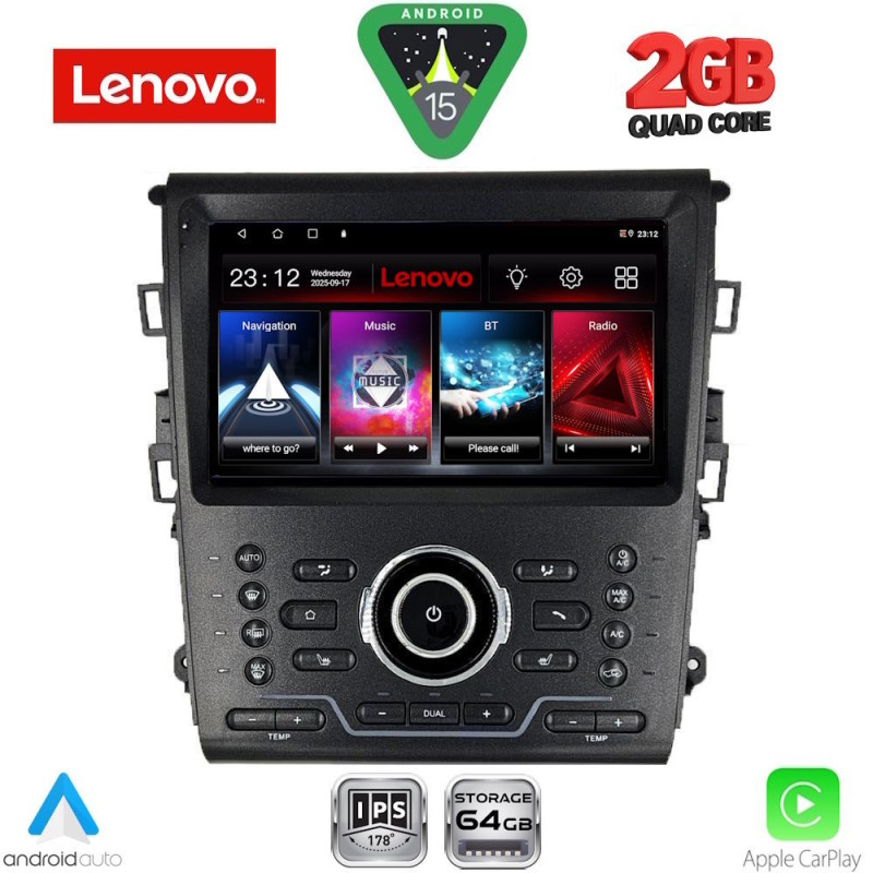 LENOVO LVD 2164_CPA CLIMA (9inc) MULTIMEDIA TABLET for FORD MONDEO mod. 2014-2025