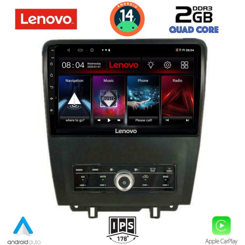 LENOVO LVD 2165_CPA (9inc) MULTIMEDIA TABLET for FORD MUSTANG mod. 2010-2015 LENOVO LVD 2165_CPA (9inc) MULTIMEDIA TABLET for FORD MUSTANG mod. 2010-2015