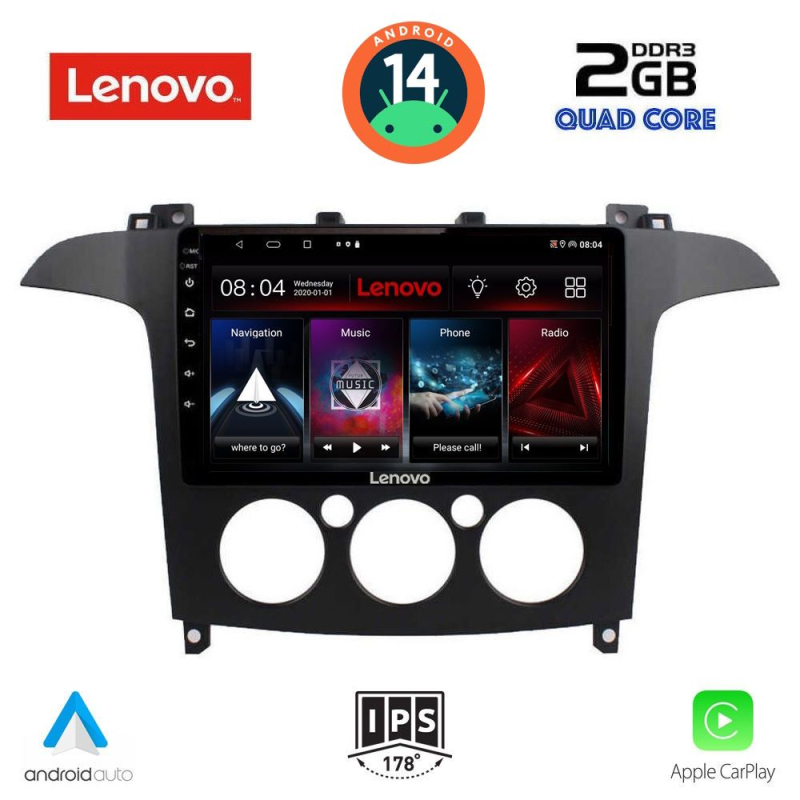 LENOVO LVD 2175_CPA A/C (9inc) MULTIMEDIA TABLET for FORD SMAX mod. 2006-2014 LENOVO LVD 2175_CPA A/C (9inc) MULTIMEDIA TABLET for FORD SMAX mod. 2006-2014