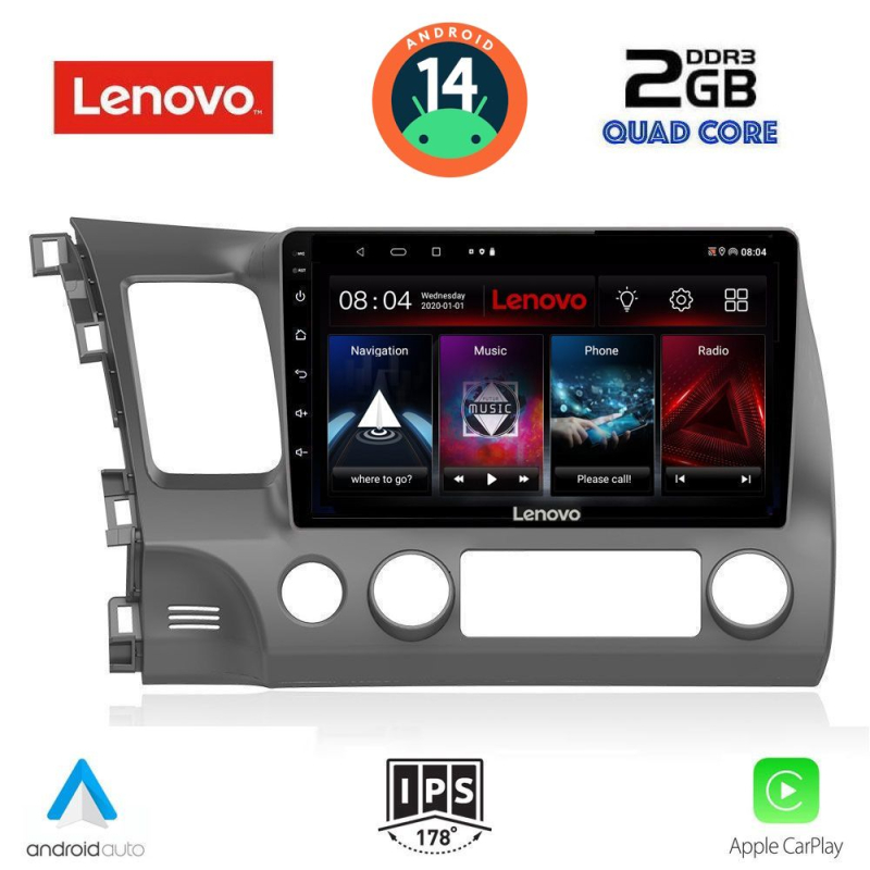 LENOVO LVD 2188_CPA (10inc) MULTIMEDIA TABLET for HONDA CIVIC 4D mod. 2006-2012 LENOVO LVD 2188_CPA (10inc) MULTIMEDIA TABLET for HONDA CIVIC 4D mod. 2006-2012