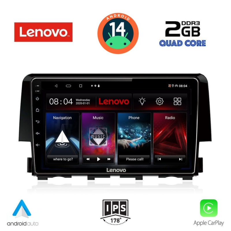 LENOVO LVD 2191_CPA (9inc) MULTIMEDIA TABLET for HONDA CIVIC mod. 2016> LENOVO LVD 2191_CPA (9inc) MULTIMEDIA TABLET for HONDA CIVIC mod. 2016>