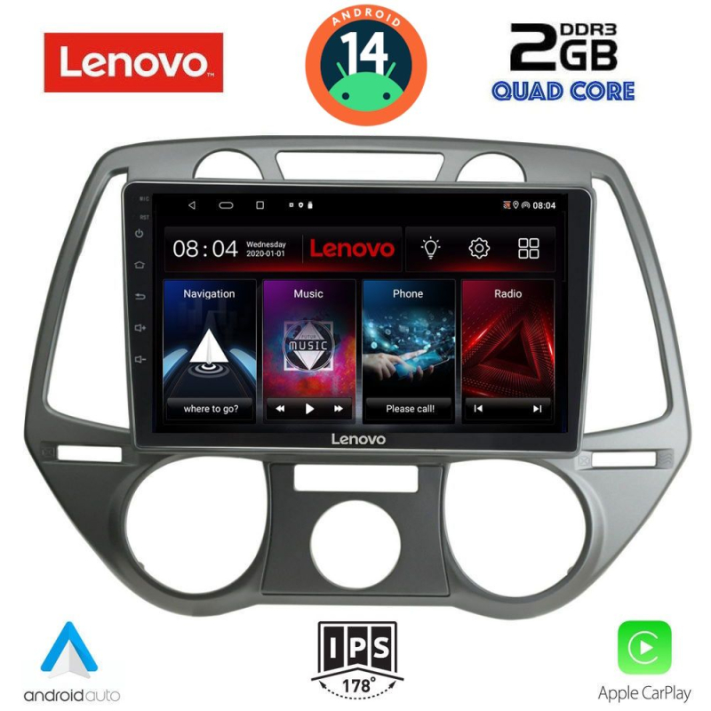 LENOVO LVD 2228_CPA A/C (9inc) MULTIMEDIA TABLET for HYUNDAI i20 mod. 2008-2012 LENOVO LVD 2228_CPA A/C (9inc) MULTIMEDIA TABLET for HYUNDAI i20 mod. 2008-2012