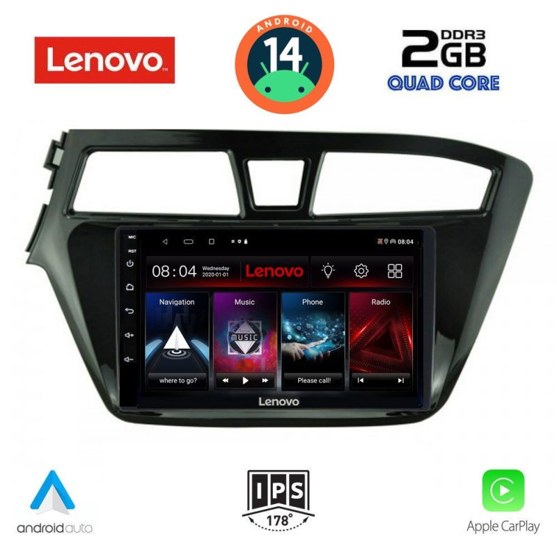 LENOVO LVD 2229_CPA (9inc) MULTIMEDIA TABLET for HYUNDAI i20 mod. 2014-2018 LENOVO LVD 2229_CPA (9inc) MULTIMEDIA TABLET for HYUNDAI i20 mod. 2014-2018