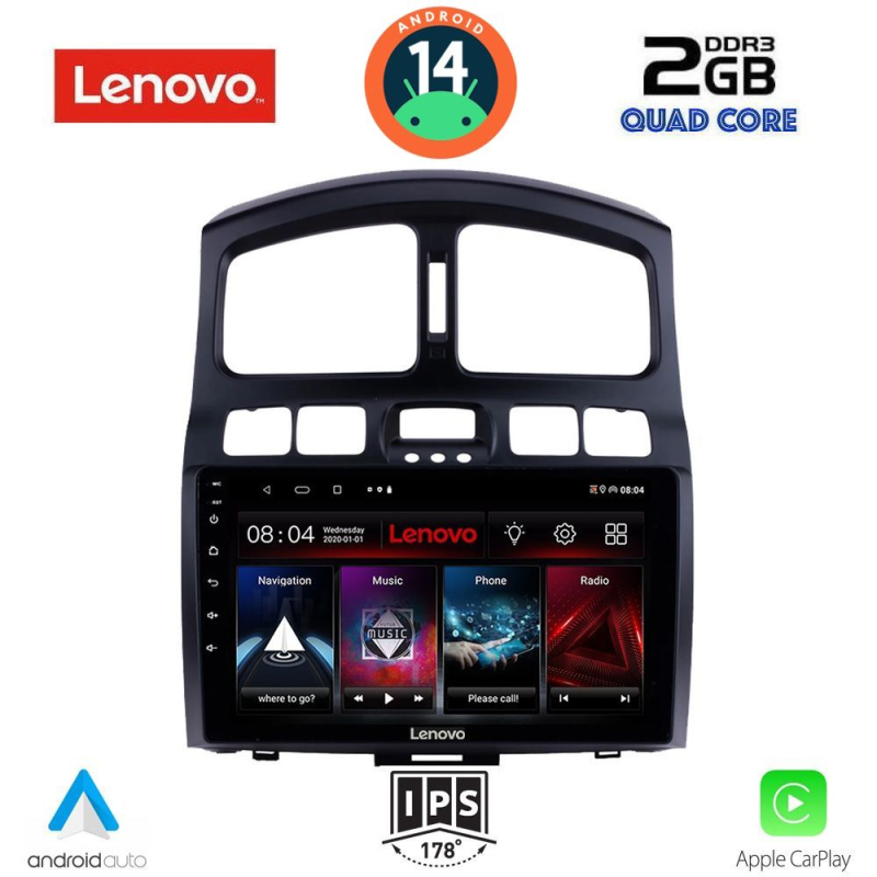 LENOVO LVD 2236_CPA (9inc) MULTIMEDIA TABLET for HYUNDAI SANTA FE mod. 2003-2006 LENOVO LVD 2236_CPA (9inc) MULTIMEDIA TABLET for HYUNDAI SANTA FE mod. 2003-2006