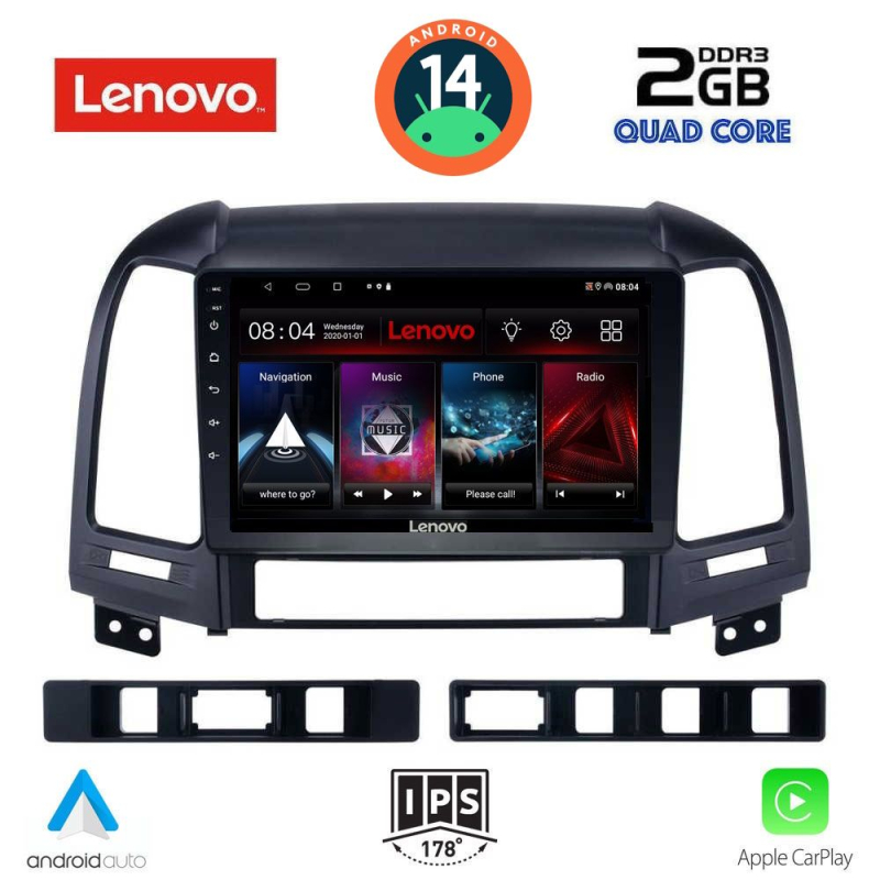 LENOVO LVD 2239_CPA (9inc) MULTIMEDIA TABLET for HYUNDAI SANTA FE  mod. 2005-2013