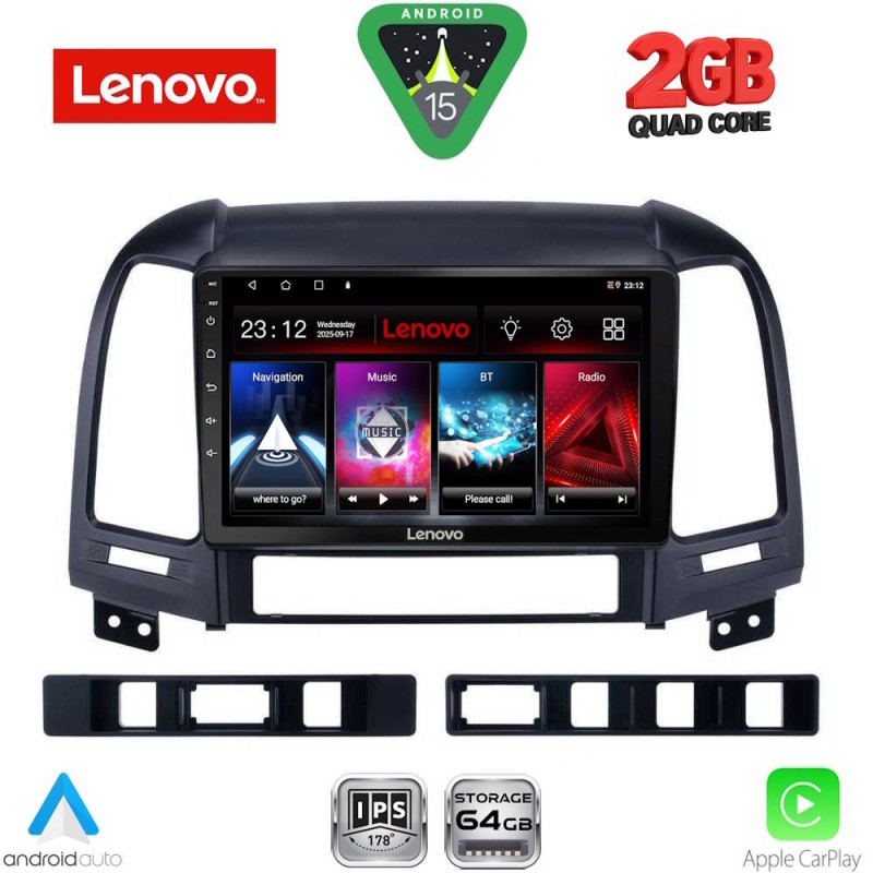 LENOVO LVD 2239_CPA (9inc) MULTIMEDIA TABLET for HYUNDAI SANTA FE mod. 2005-2013