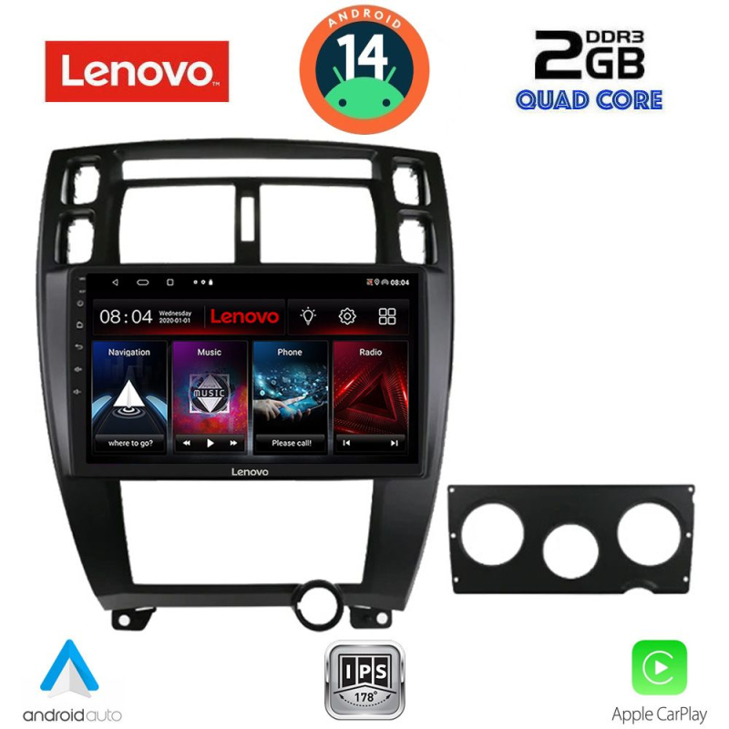 LENOVO LVD 2241BL_CPA (10inc) MULTIMEDIA TABLET for HYUNDAI TUCSON mod. 2004-2010 (BLACK)