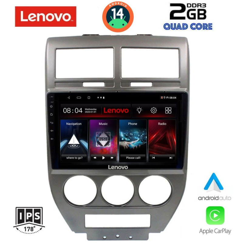LENOVO LVD 2276_CPA (10inc) MULTIMEDIA TABLET for JEEP COMPASS - PATRIOT mod. 2007-2016 LENOVO LVD 2276_CPA (10inc) MULTIMEDIA TABLET for JEEP COMPASS - PATRIOT mod. 2007-2016