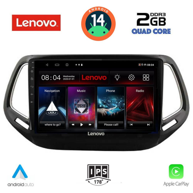 LENOVO LVD 2278_CPA (10inc) MULTIMEDIA TABLET for JEEP COMPASS mod. 2016-2021 LENOVO LVD 2278_CPA (10inc) MULTIMEDIA TABLET for JEEP COMPASS mod. 2016-2021