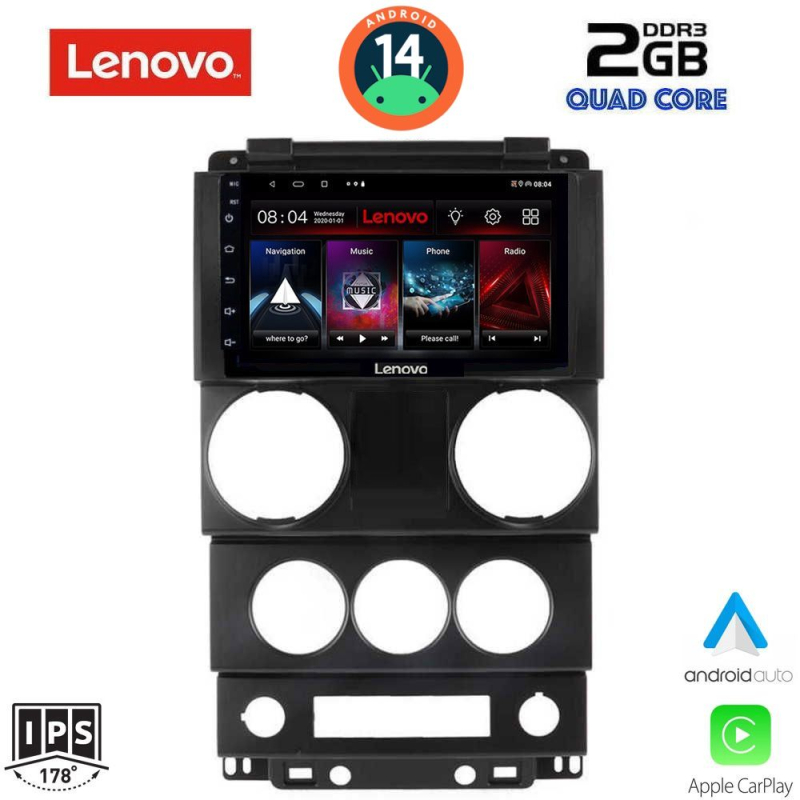 LENOVO LVD 2292_CPA (9inc) MULTIMEDIA TABLET for JEEP WRANGLER mod. 2006-2011 LENOVO LVD 2292_CPA (9inc) MULTIMEDIA TABLET for JEEP WRANGLER mod. 2006-2011