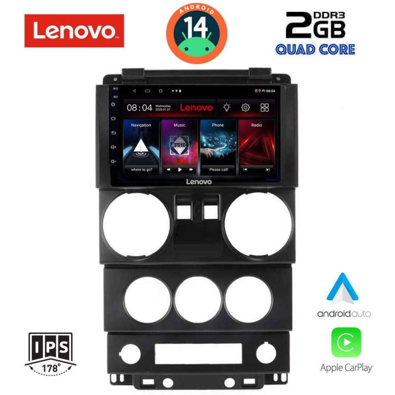 LENOVO LVD 2293_CPA (9inc) MULTIMEDIA TABLET for JEEP WRANGLER mod. 2006-2011 LENOVO LVD 2293_CPA (9inc) MULTIMEDIA TABLET for JEEP WRANGLER mod. 2006-2011