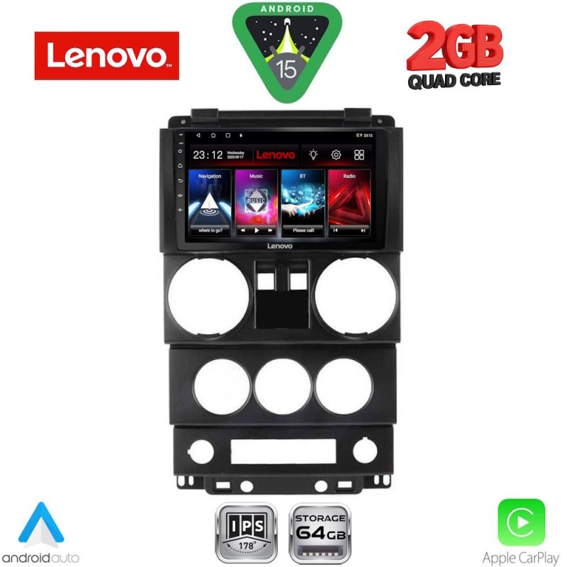 LENOVO LVD 2293_CPA (9inc) MULTIMEDIA TABLET for JEEP WRANGLER mod. 2006-2011