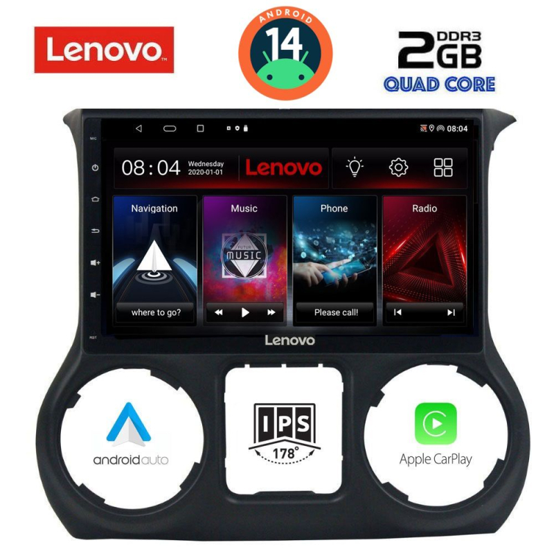 LENOVO LVD 2296_CPA (10inc) MULTIMEDIA TABLET for JEEP WRANGLER mod. 2014-2017 LENOVO LVD 2296_CPA (10inc) MULTIMEDIA TABLET for JEEP WRANGLER mod. 2014-2017