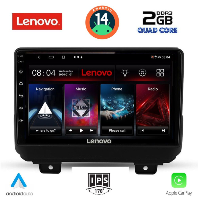 LENOVO LVD 2298_CPA (9inc) MULTIMEDIA TABLET for JEEP WRANGLER mod. 2018> LENOVO LVD 2298_CPA (9inc) MULTIMEDIA TABLET for JEEP WRANGLER mod. 2018>