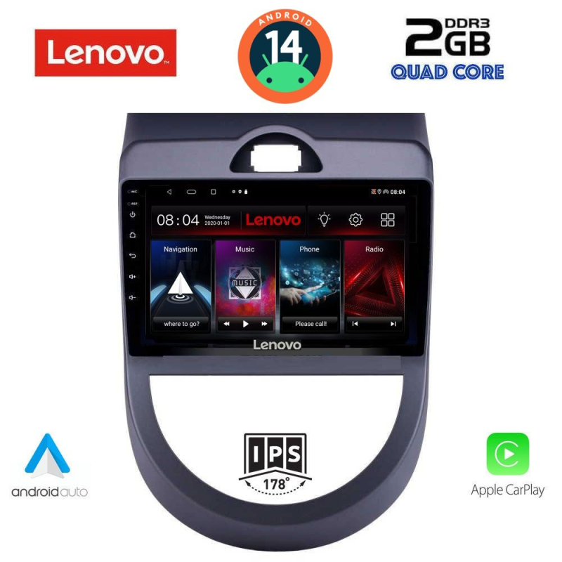 LENOVO LVD 2320_CPA (9inc) MULTIMEDIA TABLET for KIA SOUL mod. 2008-2013 LENOVO LVD 2320_CPA (9inc) MULTIMEDIA TABLET for KIA SOUL mod. 2008-2013