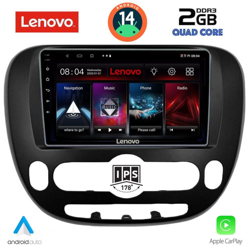 LENOVO LVD 2321_CPA (9inc) MULTIMEDIA TABLET for KIA SOUL mod. 2014>