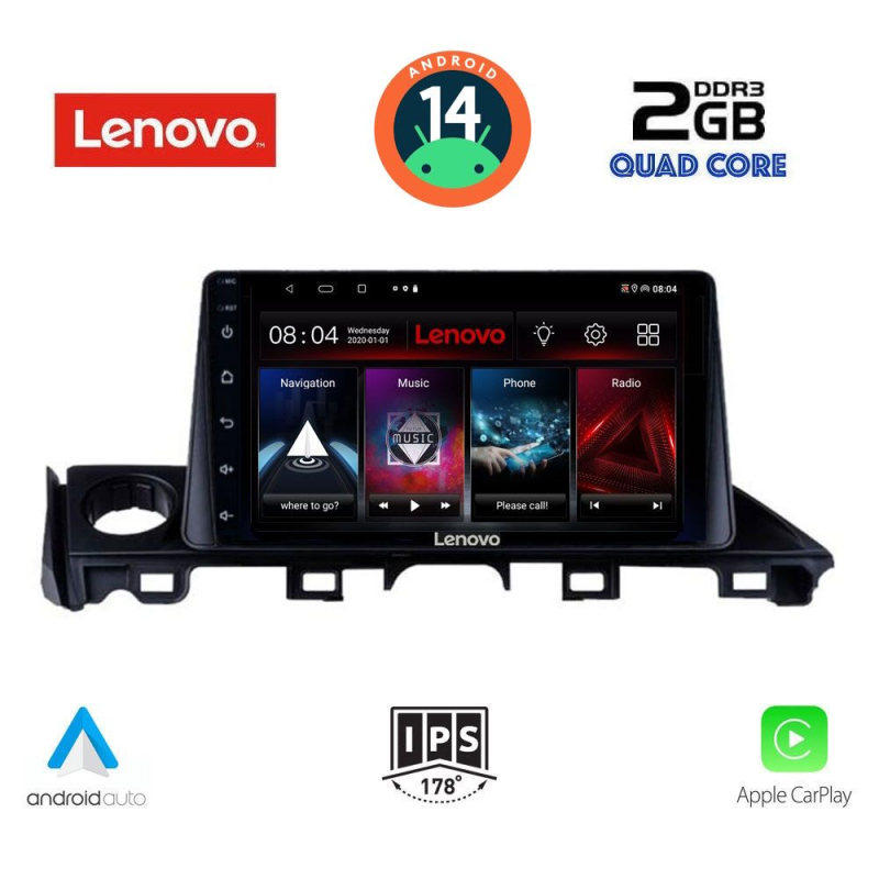 LENOVO LVD 2379_CPA (9inc) MULTIMEDIA TABLET for MAZDA 6 mod. 2017-2020 LENOVO LVD 2379_CPA (9inc) MULTIMEDIA TABLET for MAZDA 6 mod. 2017-2020