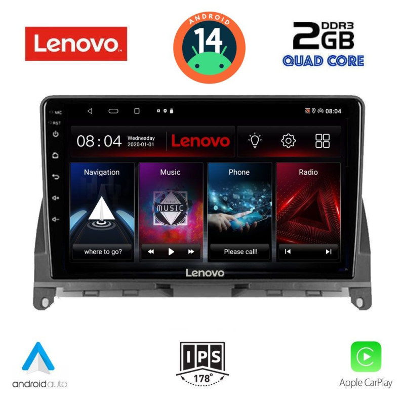 LENOVO LVD 2405_CPA (9inc) MULTIMEDIA TABLET for MERCEDES C (W204) mod. 2007-2011 LENOVO LVD 2405_CPA (9inc) MULTIMEDIA TABLET for MERCEDES C (W204) mod. 2007-2011