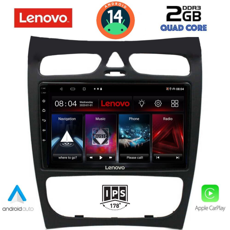 LENOVO LVD 2406_CPA (9inc) MULTIMEDIA TABLET for MERCEDES CLK (W209) mod. 2000-2004 LENOVO LVD 2406_CPA (9inc) MULTIMEDIA TABLET for MERCEDES CLK (W209) mod. 2000-2004