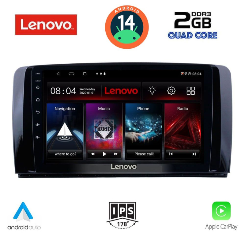 LENOVO LVD 2422_CPA (9inc) MULTIMEDIA TABLET for MERCEDES R (W251) mod. 2006-2015 LENOVO LVD 2422_CPA (9inc) MULTIMEDIA TABLET for MERCEDES R (W251) mod. 2006-2015