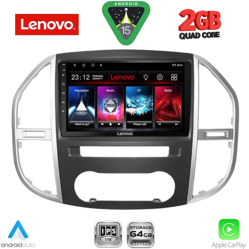 LENOVO LVD 2429_CPA (10inc) MULTIMEDIA TABLET for MERCEDES VITO – VIANO (W447) mod. 2015-2024