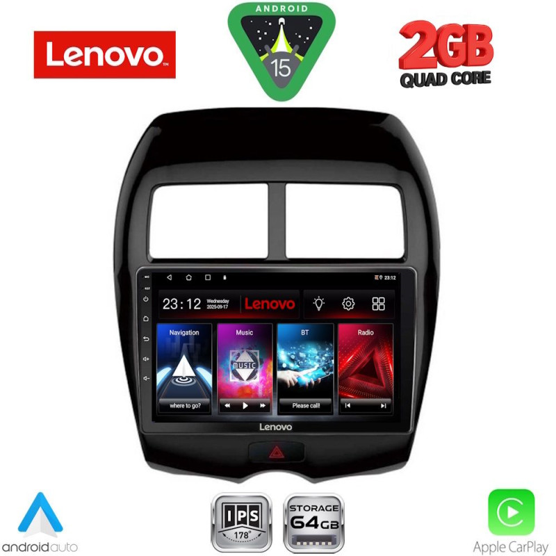 LENOVO LVD 2430_CPA (10inc) MULTIMEDIA TABLET for MITSUBISHI ASX mod. 2009-2020 - PEUGEOT 4008 mod. 2012-2018