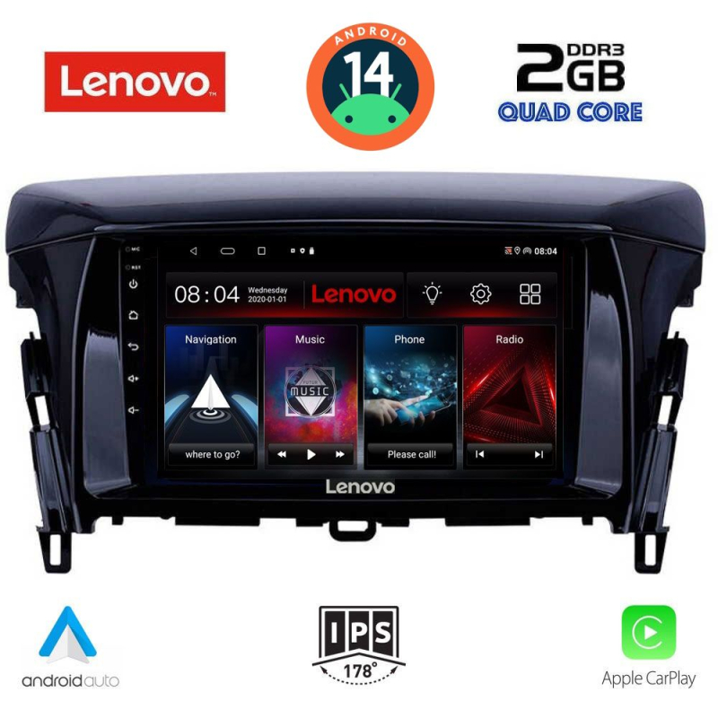 LENOVO LVD 2432_CPA (9inc) MULTIMEDIA TABLET for MITSUBISHI ECLIPSE CROSS mod. 2018> LENOVO LVD 2432_CPA (9inc) MULTIMEDIA TABLET for MITSUBISHI ECLIPSE CROSS mod. 2018>