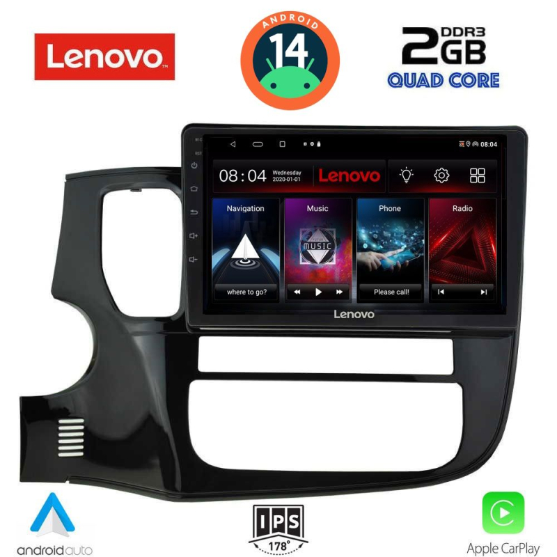 LENOVO LVD 2443_CPA (10inc) MULTIMEDIA TABLET for MITSUBISHI OUTLANDER mod. 2013-2020