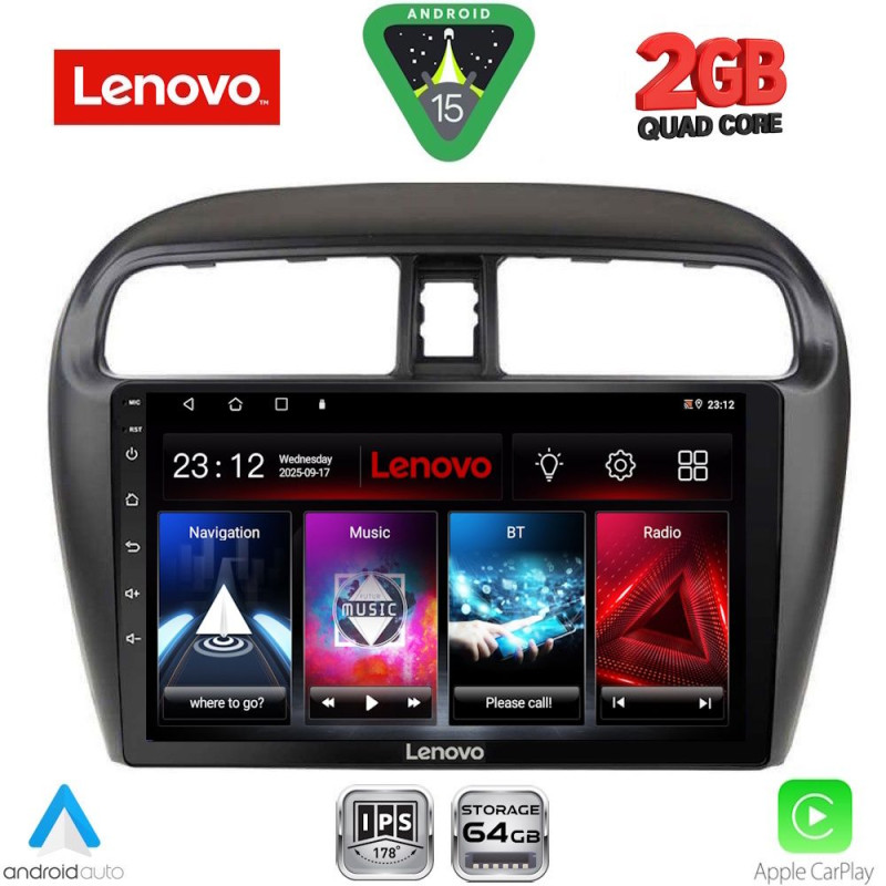 LENOVO LVD 2448_CPA (9inc) MULTIMEDIA TABLET for MITSUBISHI SPACESTAR mod. 2013-2020