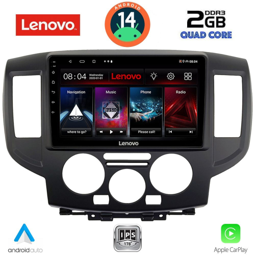LENOVO LVD 2458BL_CPA (9inc) MULTIMEDIA TABLET for NISSAN NV 200 mod. 2009&gt; (BLACK)