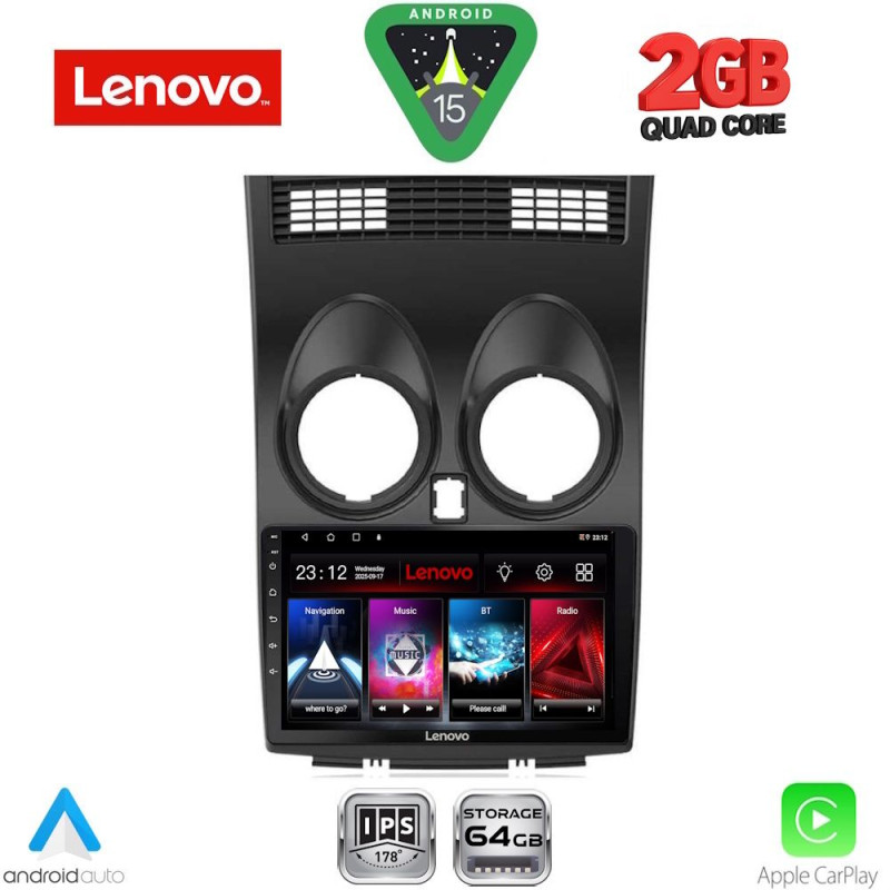 LENOVO LVD 2466_CPA (9inc) MULTIMEDIA TABLET for NISSAN QASHQAI mod. 2007-2014