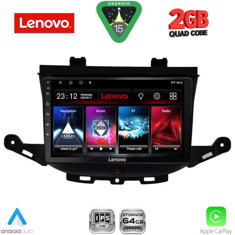 LENOVO LVD 2483_CPA (9inc) MULTIMEDIA TABLET for OPEL ASTRA K mod.2015-2022