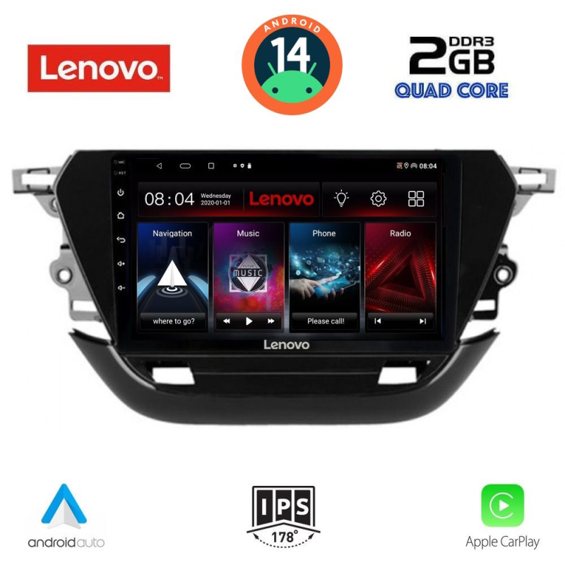 LENOVO LVD 2487_CPA (9inc) MULTIMEDIA TABLET for OPEL CORSA F mod. 2021> LENOVO LVD 2487_CPA (9inc) MULTIMEDIA TABLET for OPEL CORSA F mod. 2021>
