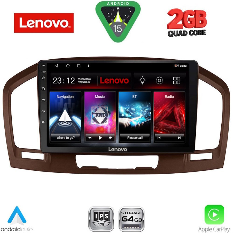 LENOVO LVD 2491BR_CPA (9inc) MULTIMEDIA TABLET for OPEL INSIGNIA mod. 2008-2013 (BROWN)