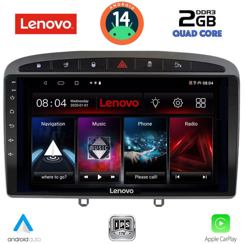 LENOVO LVD 2513GR_CPA (9inc) MULTIMEDIA TABLET for PEUGEOT 308 mod.2007-2012 - RCZ mod.2009-2015 (GREY) LENOVO LVD 2513GR_CPA (9inc) MULTIMEDIA TABLET for PEUGEOT 308 mod.2007-2012 - RCZ mod.2009-2015 (GREY)