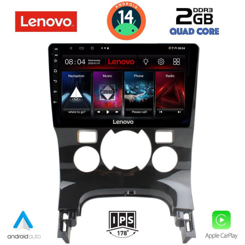 LENOVO LVD 2515_CPA CLIMA (9inc) MULTIMEDIA TABLET for PEUGEOT 3008 mod. 2008-2016 με CLIMA LENOVO LVD 2515_CPA CLIMA (9inc) MULTIMEDIA TABLET for PEUGEOT 3008 mod. 2008-2016 με CLIMA