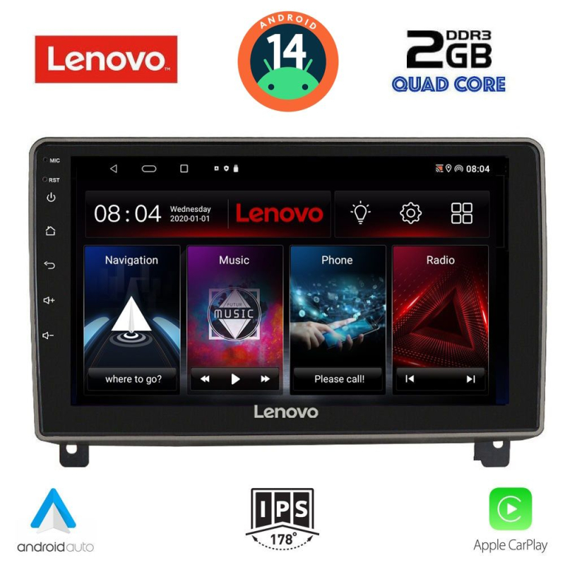 LENOVO LVD 2517_CPA (9inc) MULTIMEDIA TABLET for PEUGEOT 407 mod. 2004-2011 LENOVO LVD 2517_CPA (9inc) MULTIMEDIA TABLET for PEUGEOT 407 mod. 2004-2011