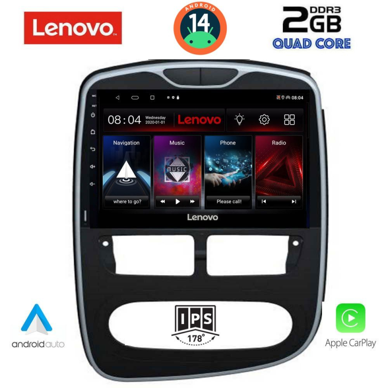 LENOVO LVD 2544_CPA (10inc) MULTIMEDIA TABLET for RENAULT CLIO mod. 2012-2015