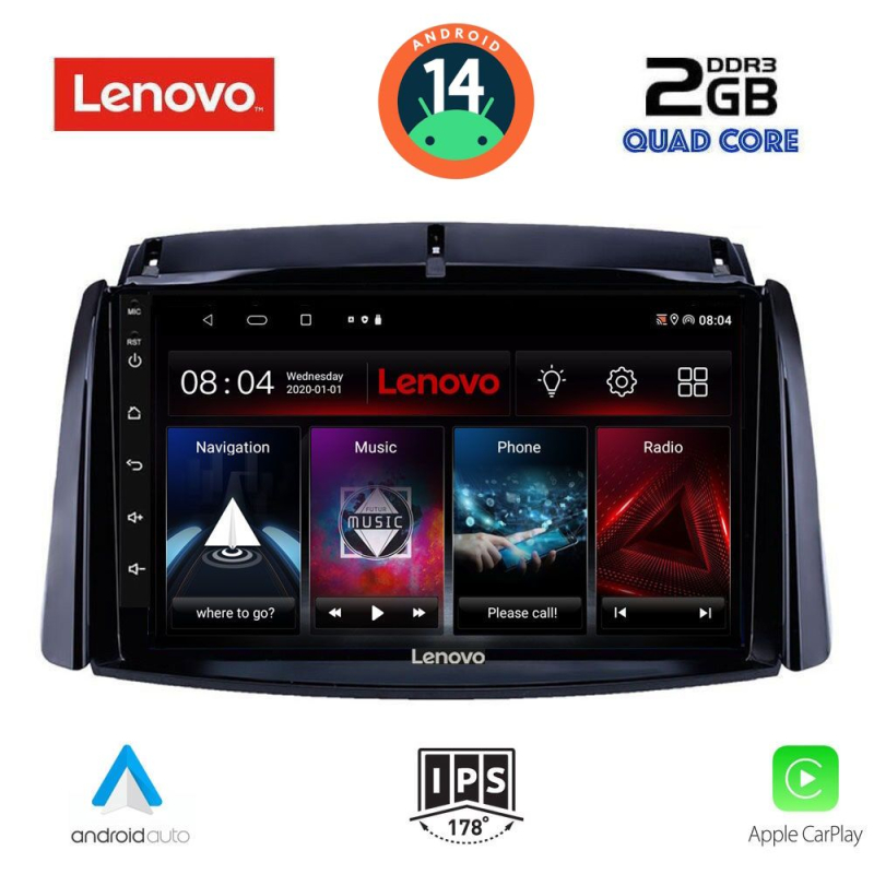 LENOVO LVD 2551_CPA (9inc) MULTIMEDIA TABLET for RENAULT KOLEOS mod. 2006-2016 LENOVO LVD 2551_CPA (9inc) MULTIMEDIA TABLET for RENAULT KOLEOS mod. 2006-2016